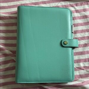 Teal medium size planner 6 ring
